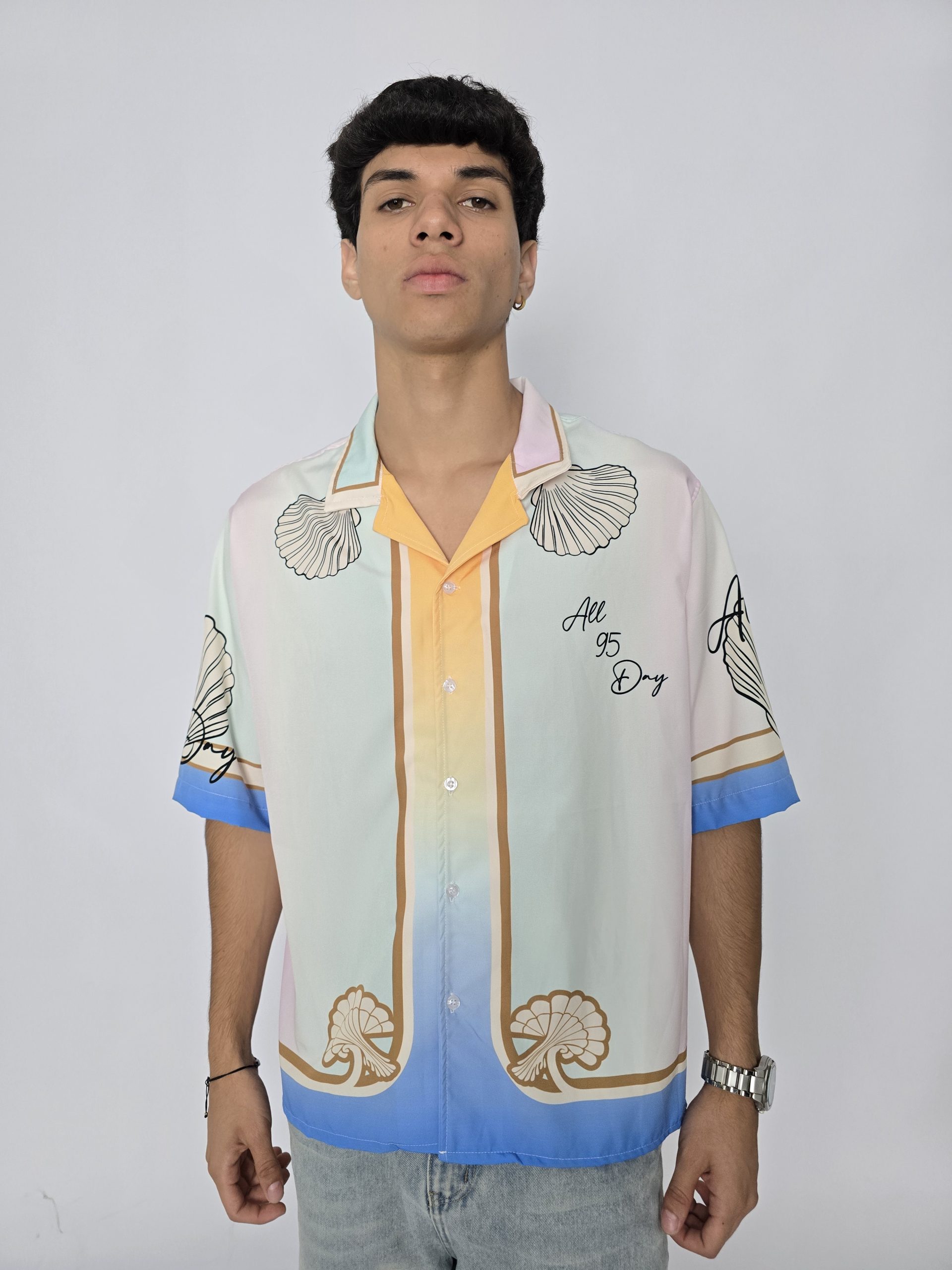 Camisa Coral Marino