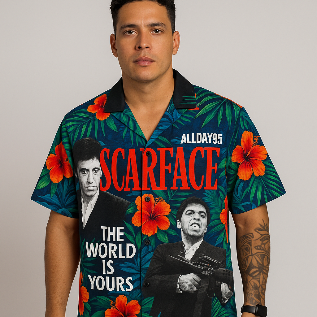 Camisa Scarface Floreado