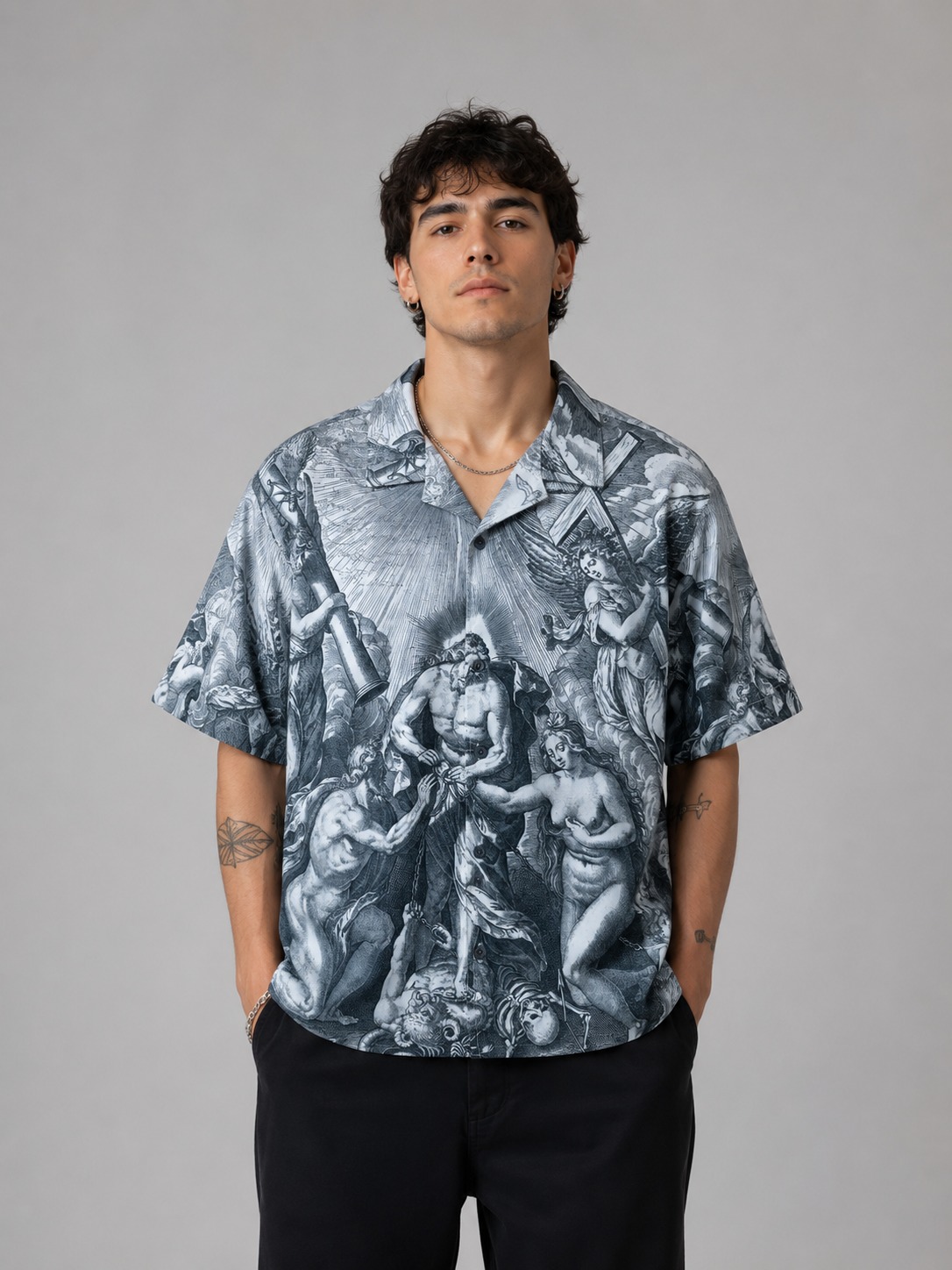 Camisa Artística Renaissance Fresco